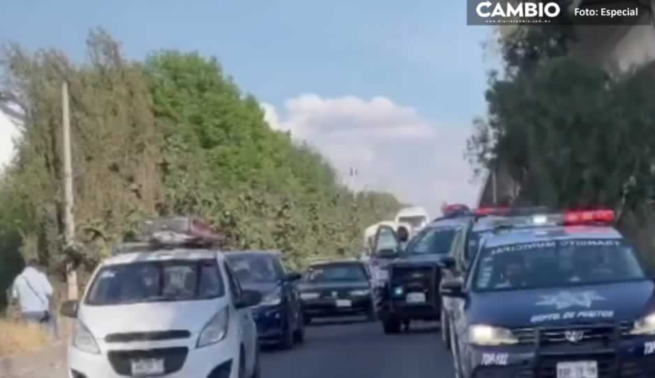 Atropellan y matan a transeúnte en la lateral de la autopista México-Puebla (VIDEO)