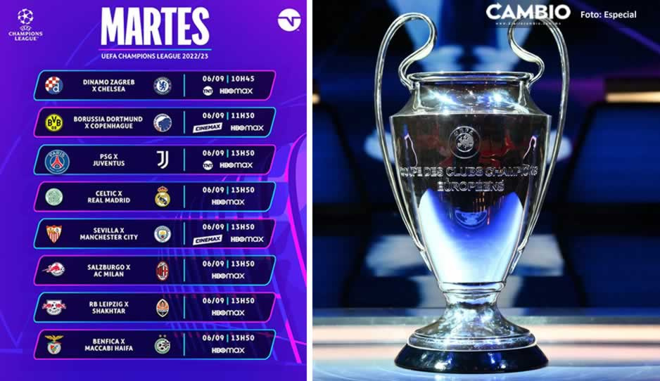 Hoy inicia la Champions League, checa dónde y a qué hora ver los partidos