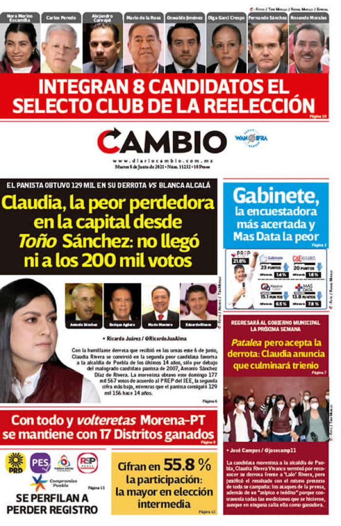 Claudia, la peor perdedora en la capital desde Toño Sánchez: no llegó ni a los 200 mil votos