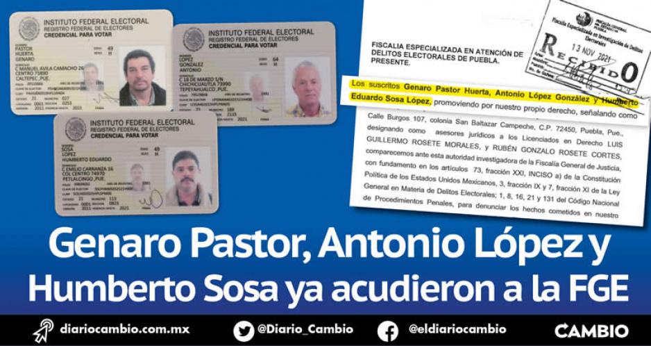 Panistas presentan denuncias en la Feide por identificaciones fake que exhibió CAMBIO (FOTOS)
