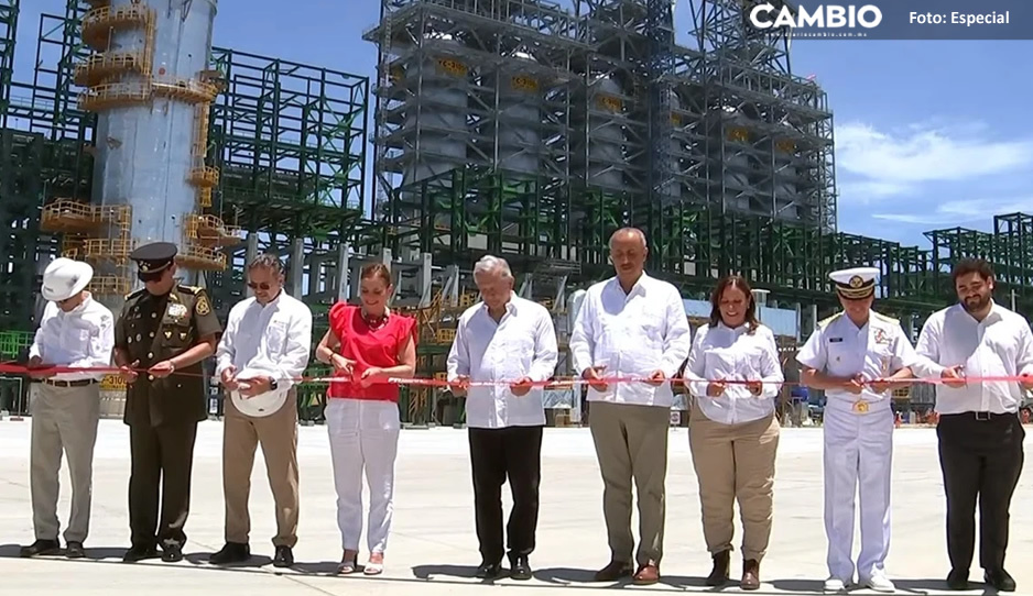 Inaugura AMLO primera etapa de la refinería Dos Bocas en Tabasco