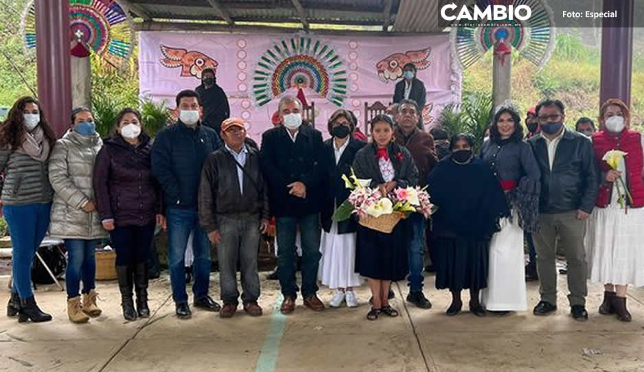 Gobierno de Huauchinango reciben el Año Nuevo Azteca en Nopala
