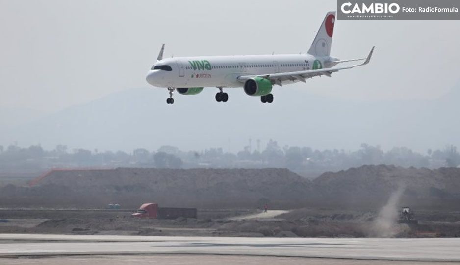 Viva Aerobus y Volaris, primeras aerolíneas en aterrizar en Santa Lucia  (VIDEO)