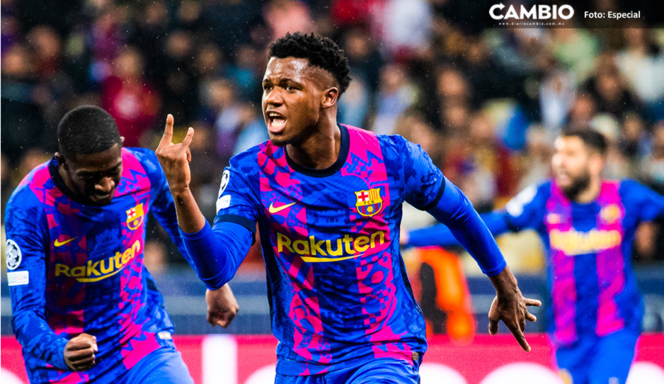Con gol de Ansu Fati gana el Barcelona al Dynamo; se aferra a la Champions League (VIDEO)
