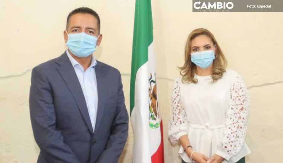 Se reúnen por primera vez como alcaldes Paola Angon y Edmundo Tlatehui