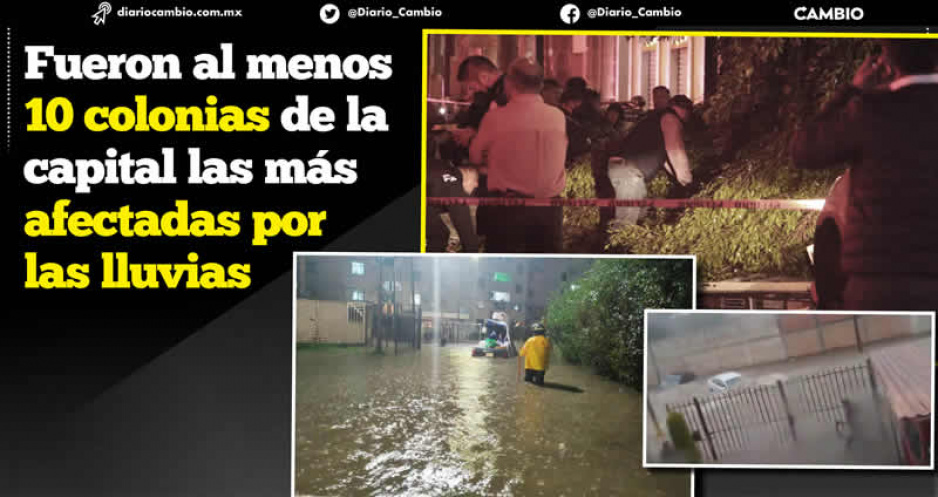 Temporada de lluvias tiró 501 árboles y dejó 326 inundaciones en Puebla capital