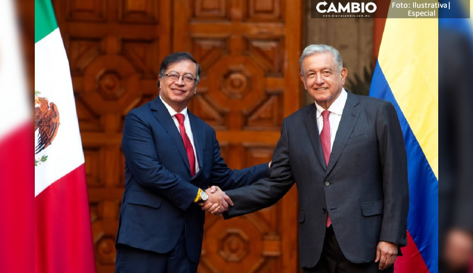  AMLO se reúne con el presidente de Colombia Gustavo Petro en Palacio Nacional