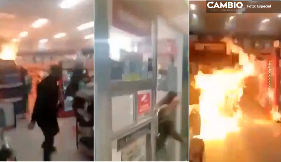 “Pura gente del señor Mencho”, así gritaban sicarios al incendiar Oxxo (VIDEO)