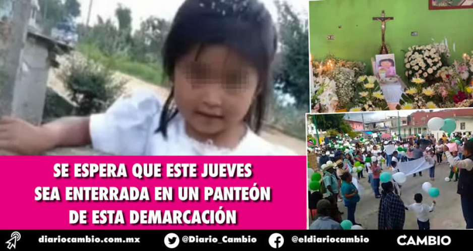 En Chichiquila reclaman justicia para Brenda; la pequeña de 4 años víctima de feminicidio es velada en su casa (FOTOS Y VIDEO)