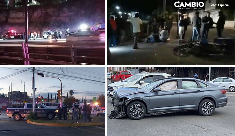 ¡Semana de patrullazos! Estos son los terribles accidentes que provocaron en Puebla