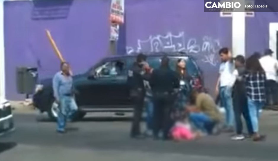 Patrulla de la SSC de San Pedro Cholula atropella a ciclista en la Federal a Huejotzingo
