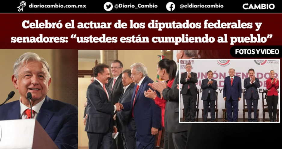 “Vivan los legisladores”: AMLO agradece a diputados apoyo a su gobierno durante el 2023
