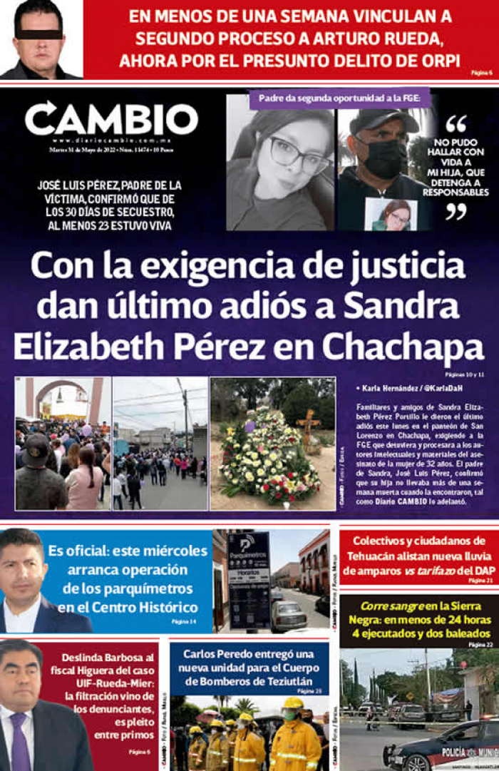Con la exigencia de justicia dan último adiós a Sandra Elizabeth Pérez en Chachapa