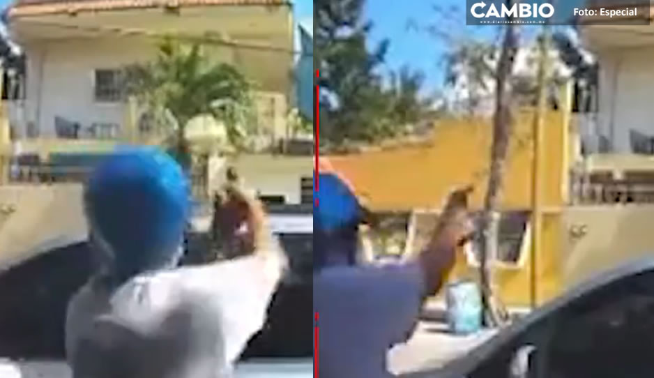 VIDEO: Captan momento exacto en que pistolero rafaguea casa en Playa del Carmen