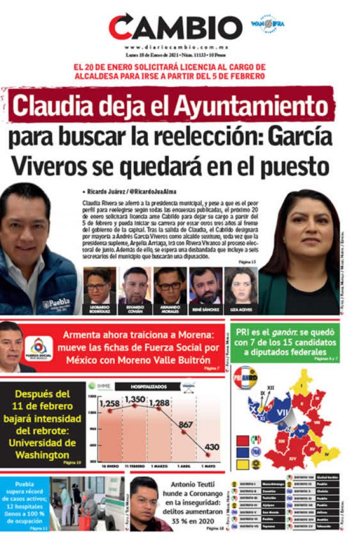 Claudia deja el Ayuntamiento para buscar la reelección: García Viveros se quedará en el puesto
