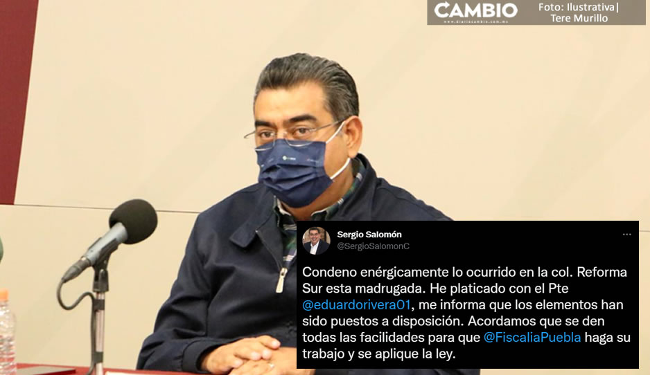Sergio Salomón condena el asesinato de los hermanos por municipales en el Puente de México