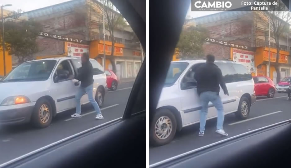 VIDEO: Con pistola en mano, agente de la FGJ golpea y amenaza a automovilista en CDMX