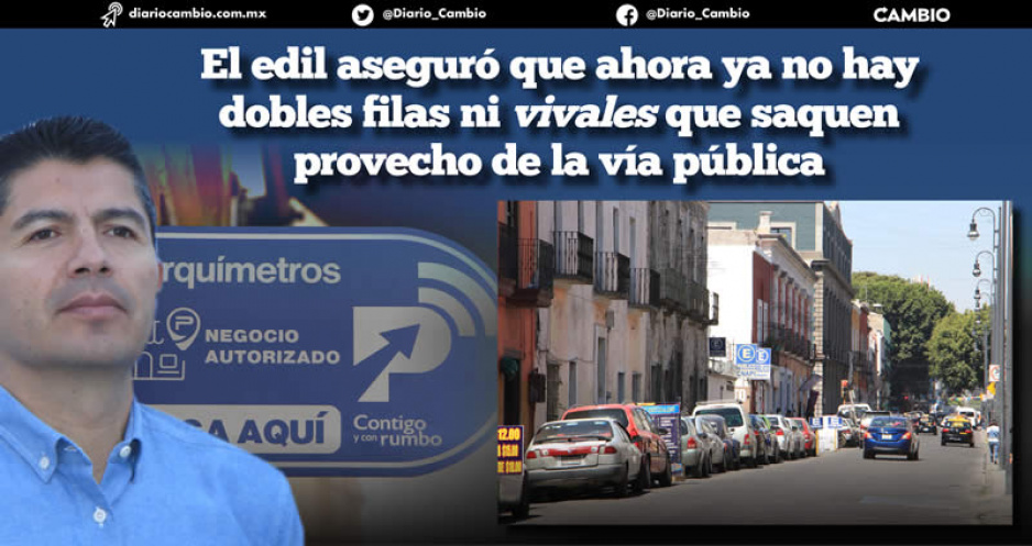 Lalo defiende los parquímetros del centro: a la ciudad le falta orden