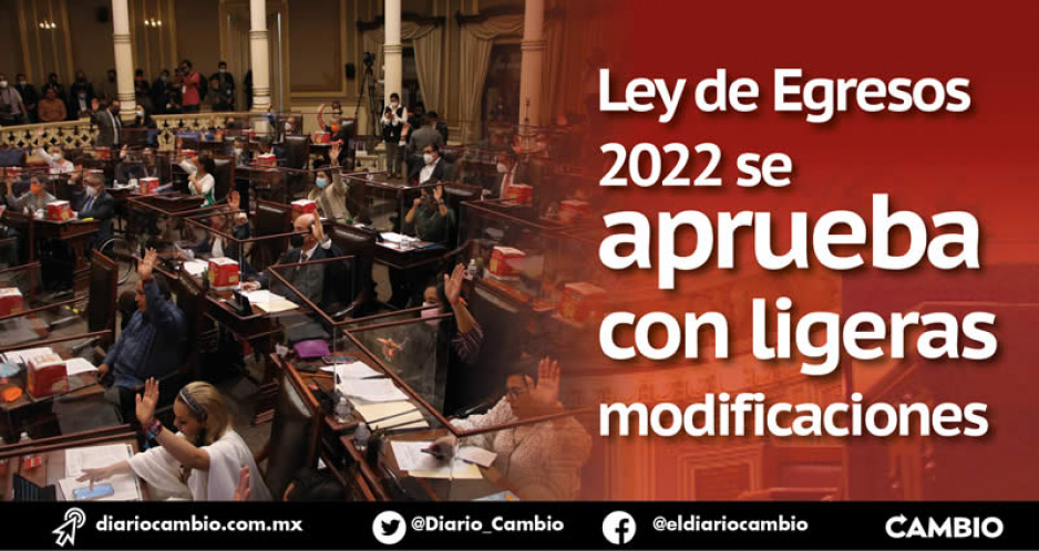 Aprueban en comisión Presupuesto de Egresos 2022 reasignando 404 millones… de 104 mil millones de pesos (VIDEO)