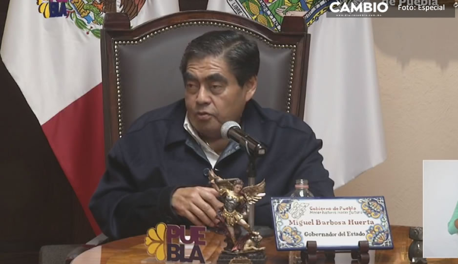 Descarta Barbosa falta de pago a maestros tras manifestación (VIDEO)