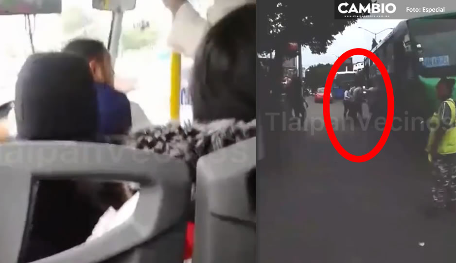 Por andar echando carreras para ganar el pasaje, microbuseros se estampan y deschongan (VIDEO)