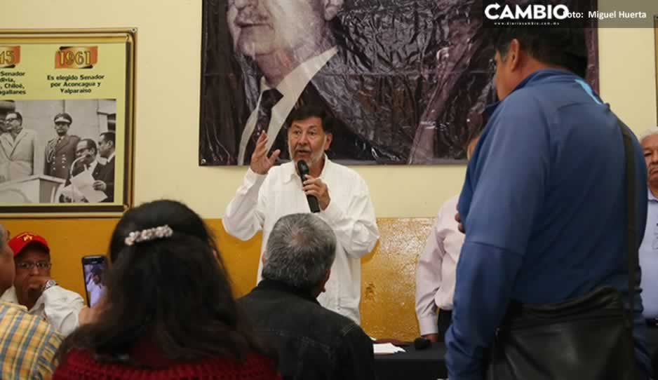 Defiende Noroña a diputados que aprobaron aumento a tarifas del agua en Puebla