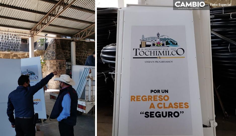 Tras contagios entre alumnos; entregarán arcos sanitizantes en 43 escuelas de Tochimilco