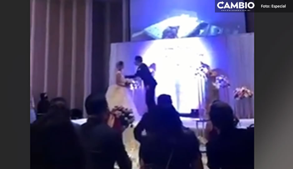 Venganza nivel… novio expone infidelidad de su amada ¡en plena boda! (VIDEO)