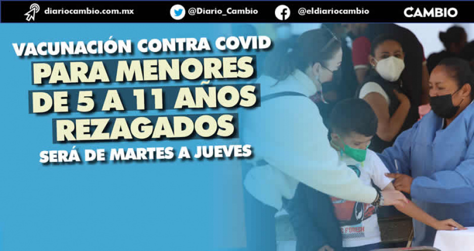 Arranca nueva campaña de vacunación para 93 municipios, incluida Puebla capital
