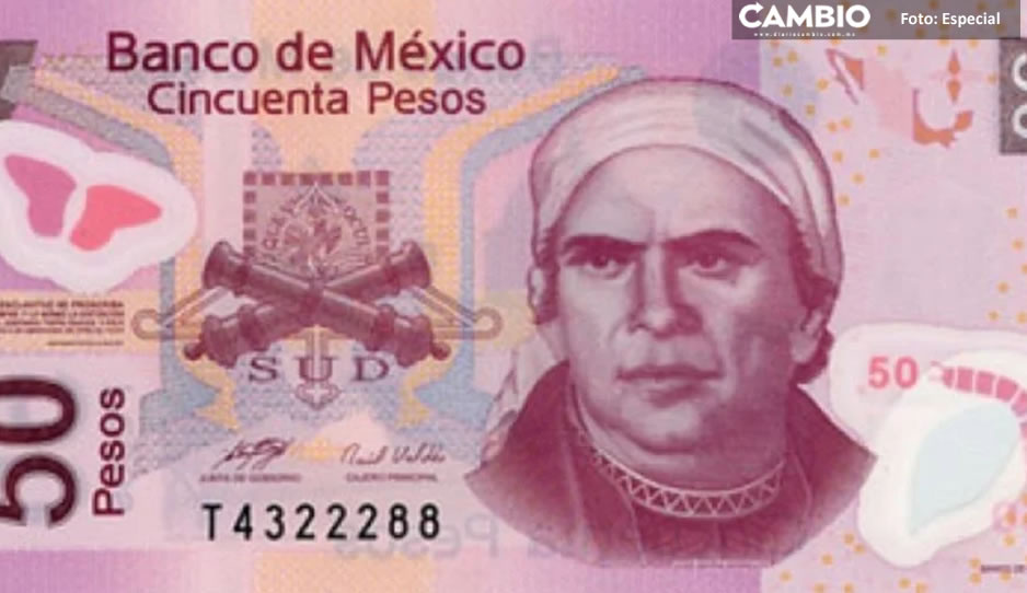 ¡Adiós Morelos del billete de 50 pesos! Banxico anuncia su jubilación