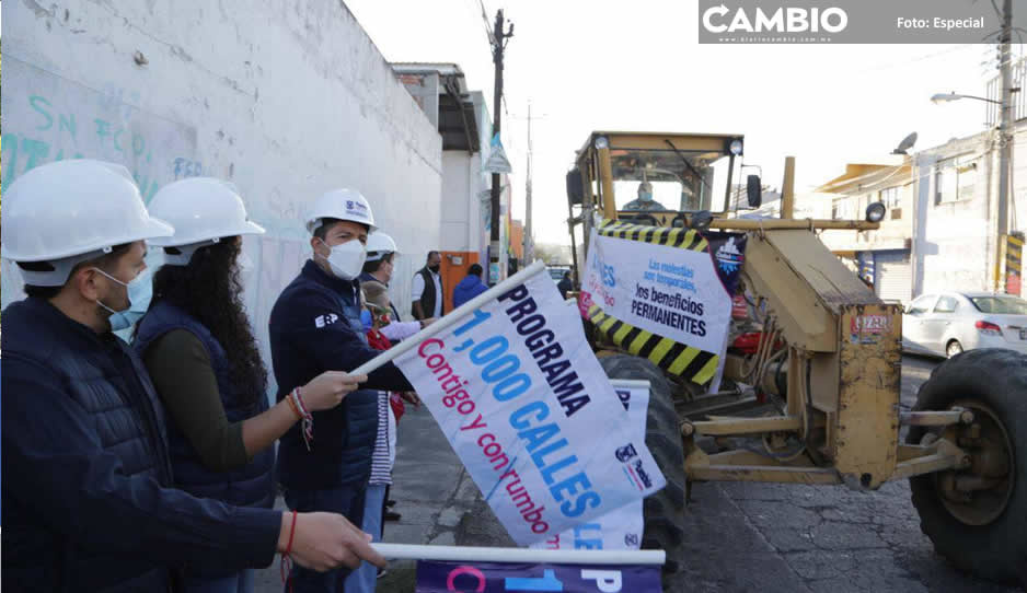 Lalo Rivera arranca obras de pavimentación en Mayorazgo