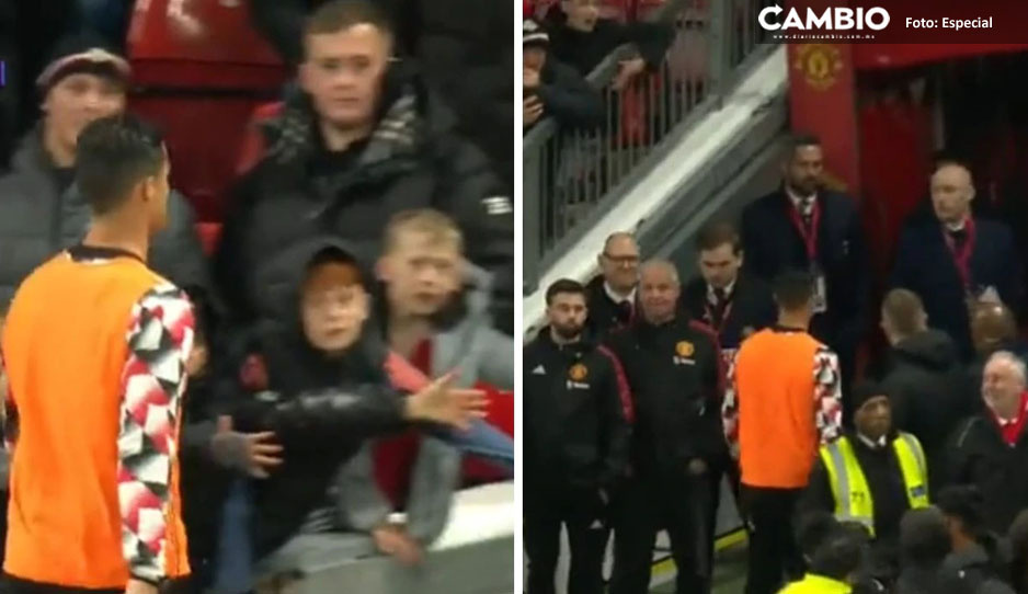 ¡Y se marchó! Cristiano se fue al vestidor antes de acabar el partido de Manchester United (VIDEO)
