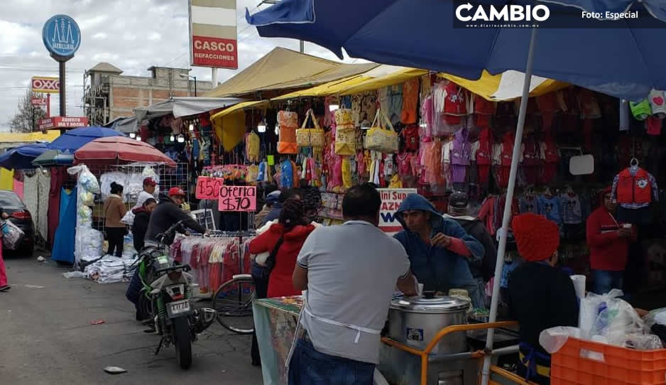 Implementarán multas a tianguistas de Texmelucan que no acaten horario navideño