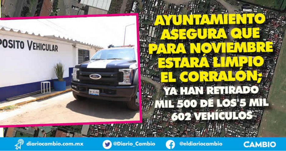 En agosto sacaron 1,500 autos del corralón para hacerlos chatarra