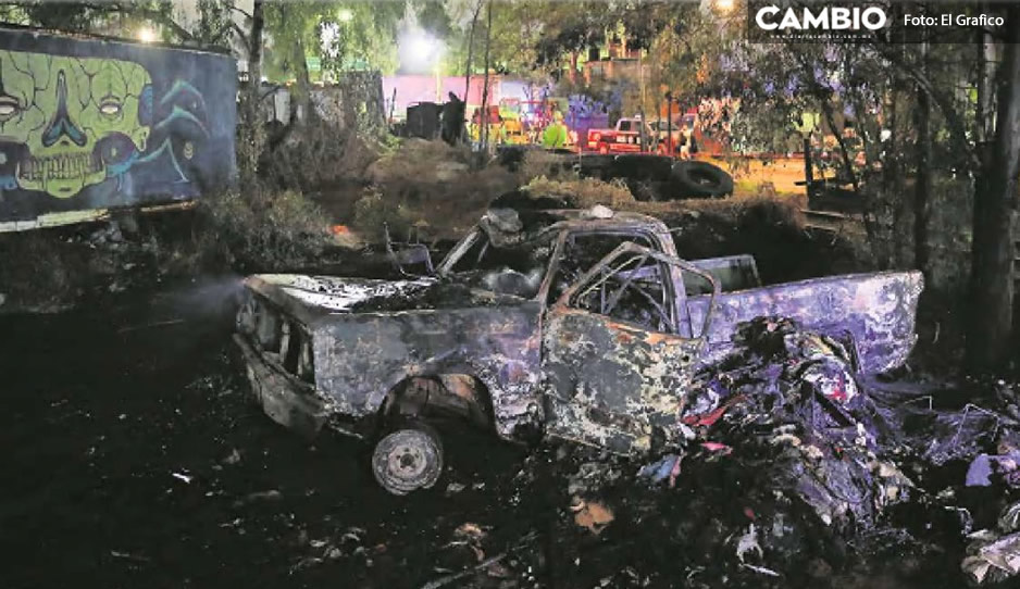FUERTES IMÁGENES: Don Pepo muere calcinado; jovencito le prende fuego a su camioneta
