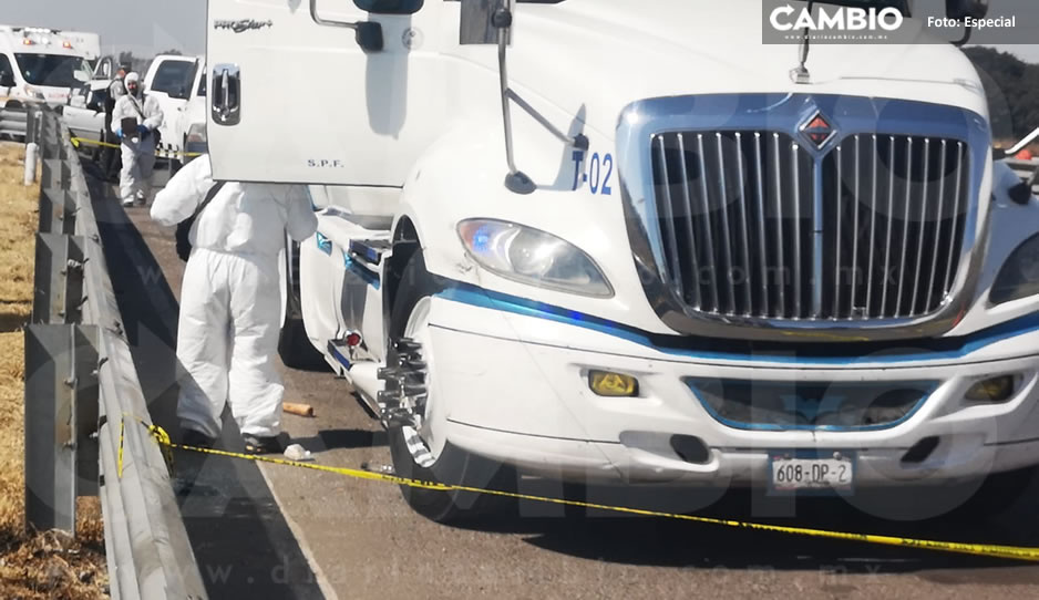 Asesinan a trailero durante violento asalto en la Puebla-Orizaba