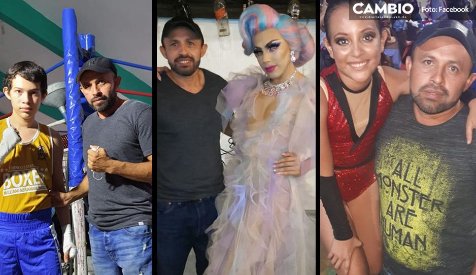 Usuarios aplauden a papá que presume a sus 3 hijos, un boxeador, un drag y una bailarina