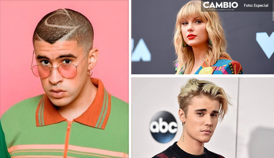 Bad Bunny, Taylor Swift y Justin Bieber, entre los artistas más escuchados del mundo en Spotify (VIDEOS)