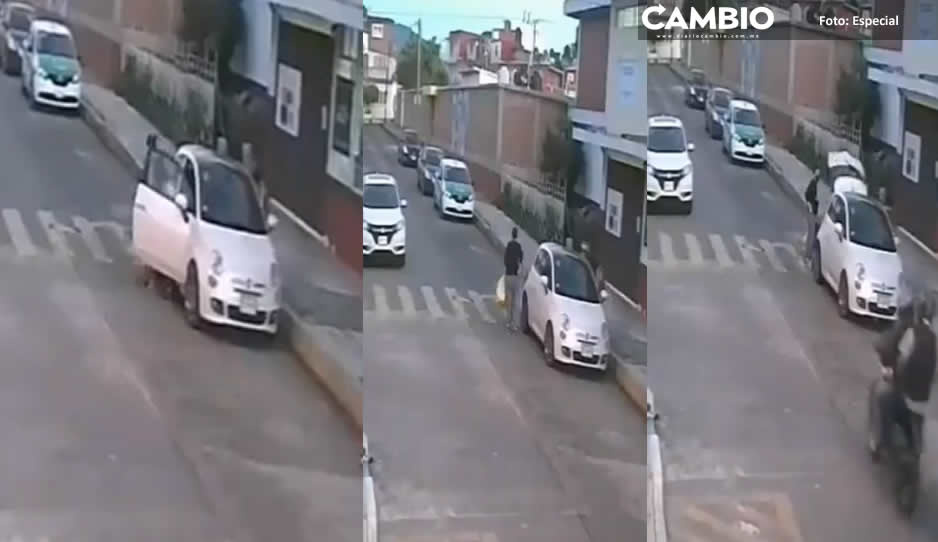 FUERTE VIDEO: Motociclistas de sangre fría asesinan a maestra en Xalapa