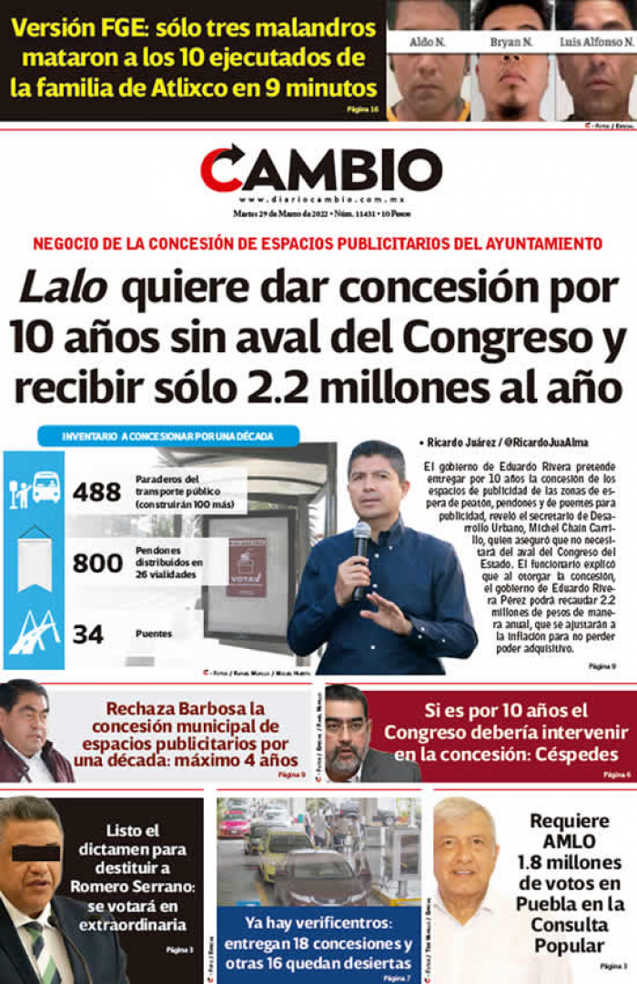 Lalo quiere dar concesión por 10 años sin aval del Congreso y recibir sólo 2.2 millones al año