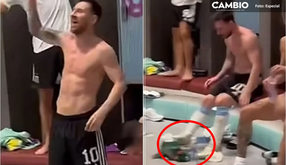 ¿Qué, qué? Aseguran que Messi patea la playera de la Selección Mexicana (VIDEO)