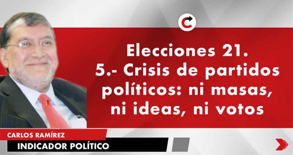 Elecciones 21.5.- Crisis de partidos políticos: ni masas, ni ideas, ni votos