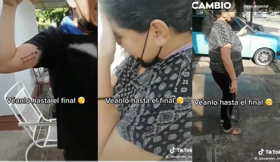 Mamá le da hasta con el cinturón a su hijo por tatuarse (VIDEO)