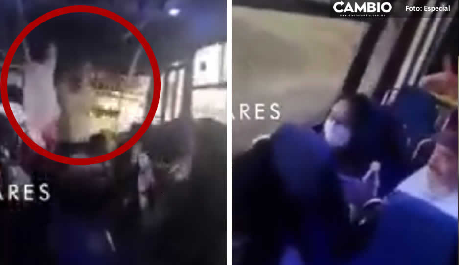 ¡Justicia a mano propia! Pasajeros golpean a ladrón y lo bajan del microbús sin ropa (VIDEO)