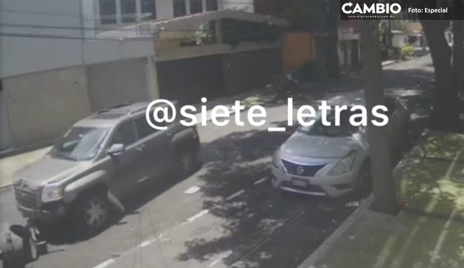 VIDEO FUERTE: Conductor atropella a motoladrones que le dispararon y robaron 100 mil pesos