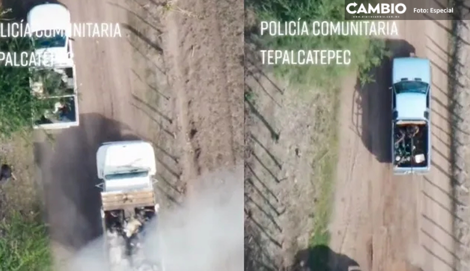 Con drones CJNG ataca a policías comunitarios de Michoacán (FUERTE VIDEO)