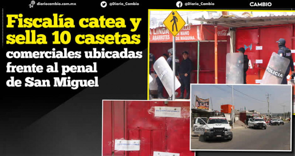 Limpia en San Miguel se extiende hasta tienditas de afuera: aseguran 10 casetas (VIDEOS)