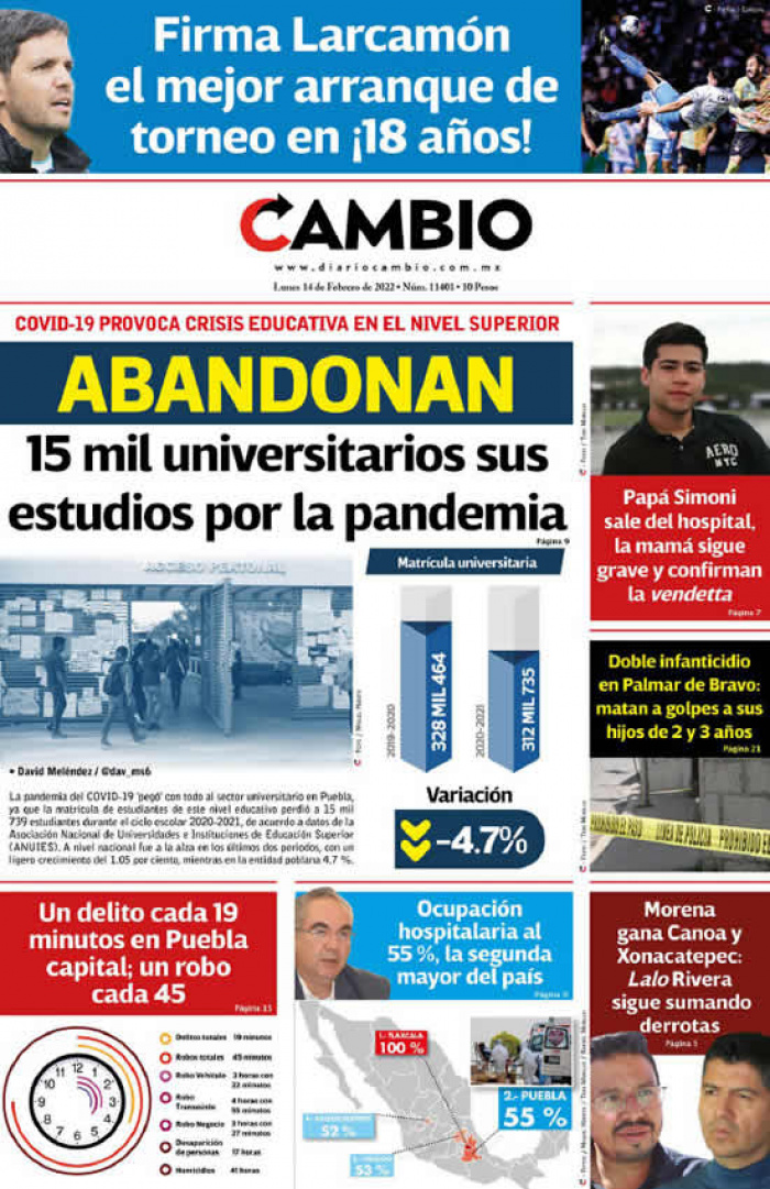 ABANDONAN 15 mil universitarios sus estudios por la pandemia