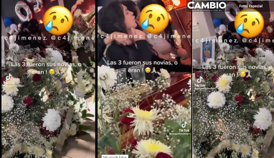 Tres novias le lloran en funeral a “El Bola”, sicario de la Unión Tepito (VIDEO)