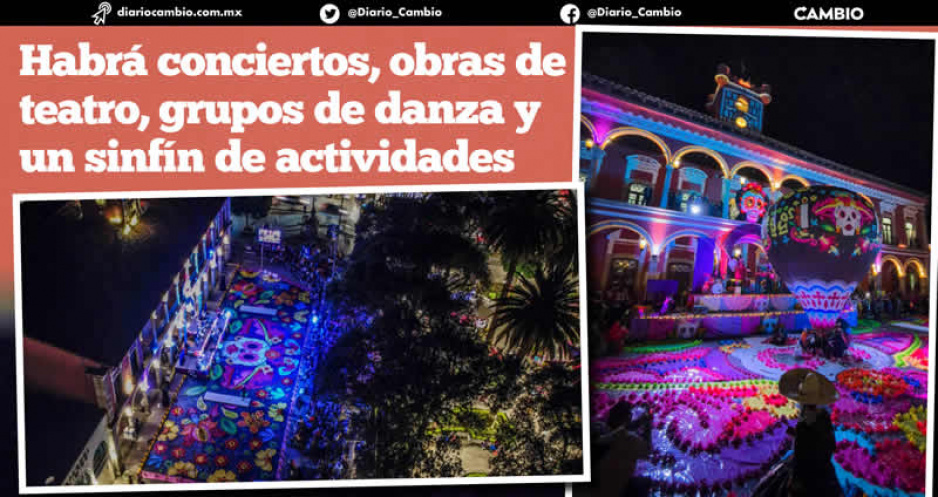 Desfiles, caminatas, shows, conciertos y decenas de altares te esperan en la ‘Fiesta de Flores, Luz y Recuerdo’ de Huauchinango (FOTOS)